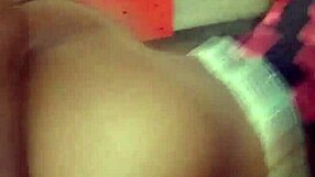 Slamming my step sister's monster cock early morning, her chubby tits bouncing on webcam.