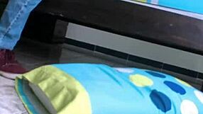 Busty petite 18+ teen fingered to orgasm, pussy wet.