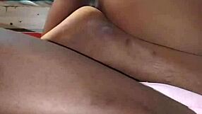 Slamming my step sister's monster cock early morning, her chubby tits bouncing on webcam.