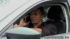 shemale takes a thrilling ride on guy's cock in erotic high definition scene