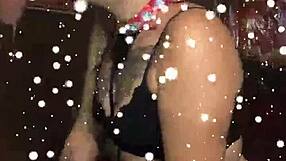 Naughty girl gets throat fucked by monster cock