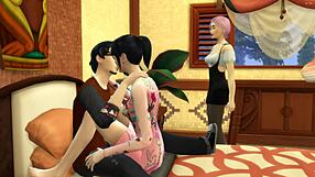 일본 아내, 친구와 남편 공유하며 아시아 쓰리썸에 흥분