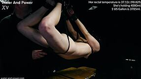 violet haze hogtied in suspension with belly enema part 3 of 4
