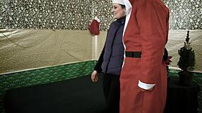 Miss Santa's Naughty Titty Fuck Fest