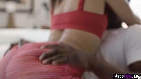 كس أبيلا دينجر الضيق يتمدد على الأخر بزب جاكس الأسود الضخم