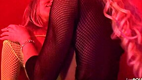 blonde lesbians in heels stripping and fingering to cum 😍