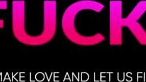 Cumshot on cute young brunette with perky small tits