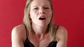 Hot belgian milf relaxes with a cigarette while playing with her pussy