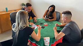 I can't believe a card game turned into a wild couple swap with Kel Abate and Bruna Carlos! It got so steamy.