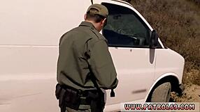 Wow! Hot Brunette Teen 18+ Swallows Juicy Latin Smuggler Mercedes Carrera!