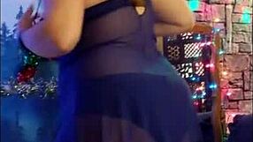 Steffi Blue Hotwife Teases With Sheer Pussy Dance At Home