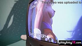 Blondie Aubrey Destremps Strips Boldly To Reveal Her Pierced Nipples And Shaved Pussy