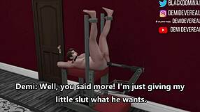 ebony domina takes control, giving him what he craves