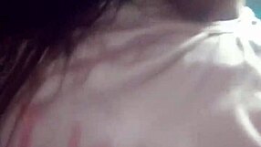 Natural ladyboy in pink shirt