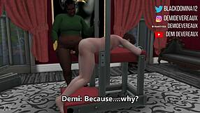 ebony domina takes control, giving him what he craves