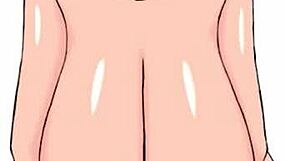 Haughty big tit mom in NSFW painting flaunts huge boobs and naked body