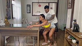 Latina Brunette Begs For Cock In Her Tight Shorts