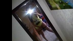 Hey, check out this hermosa latina colegiala getting anal with her novio