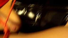 Homemade couple experiments with toys in fun setup.