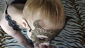 Attractive blonde with passionate oral sex