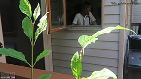 Nikki fucked hard from behind, feels so good