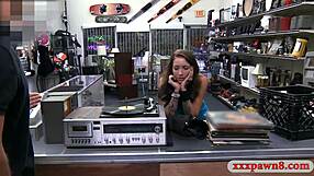 Busty tattooed lady got drilled hard by pawn dude, OMG! Can't believe this! 😱