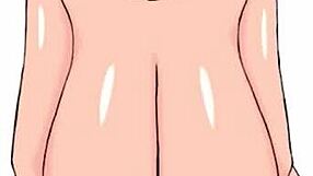 Haughty big tit mom in NSFW painting flaunts huge boobs and naked body