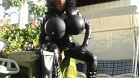 Roxina Torpedo Lingers In Garden Rubber Scene