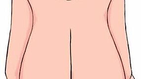 Haughty big tit mom in NSFW painting flaunts huge boobs and naked body