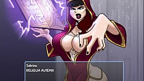 Feeling the intense creampie after saving the goth girl from the collector in hell