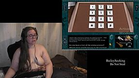 Naked Brunette Scarlet Performs Hand Play On Natural Tits