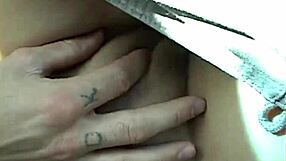 hot couple blowjob and fingering on car pov