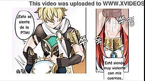 Bold bloom in smoky genshin comic