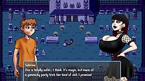 Feeling the intense creampie after saving the goth girl from the collector in hell