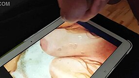 i cum on ronanddawn's cock masturbation amateurs cumshot