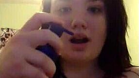 Ebony Babe Toys Herself On Webcam