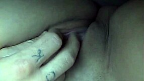 hot couple blowjob and fingering on car pov