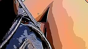 Cartoon - Unknown Enters Mother's House, Moves Panties Aside, And Fucks Ass