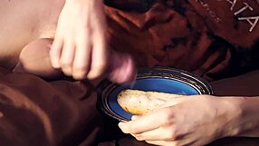 Gay Cum Sandwich with Blowjob and Handjob