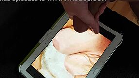 i cum on ronanddawn's cock masturbation amateurs cumshot