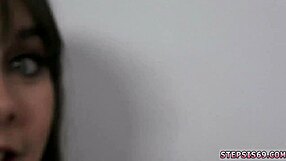 Amateur teen gets pussy creampie while wife gives blowjob in car!