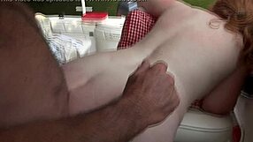 curvy redhead asks, 'want to see me lock my lips on this fat cock?'