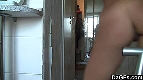 Can This Superb Teen's Big Tits Handle Dancing In The Mirror?