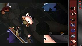 Claire lookalike bites nemesis monster cock by accident