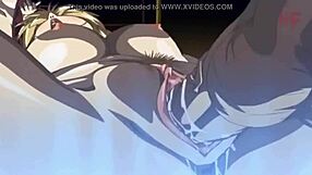 Blonde girl rides rich teacher in hentai anime, feeling deep emotions and intense pleasure