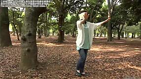 Blindfolded outdoor walking with an old companion