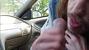 Buddy Met for Quick Blowjob and Swallowed Every Last Drop.