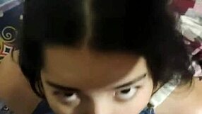 White wolf compiles deep throat blowjobs ending with cum on white moon's face.