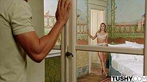 Rika has intense anal with besties man in tushy scene