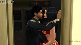 Sims 4 real voice captures an Indian woman cheating with a young guy. Her husband walks in early from work!